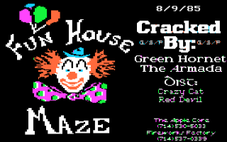 Fun House Maze Title Screen